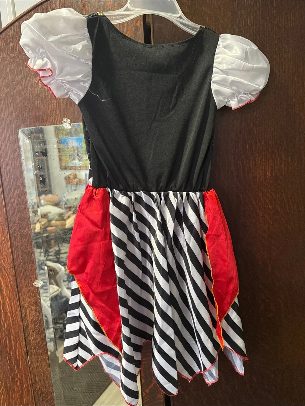 Girls' Red and Black Pirate Costume Dress - Kids Costume